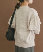 【アイテムズアーバンリサーチ/ITEMS URBAN RESEARCH】のフリルクルーネックニット オフホワイト|ID: prp329100004786224 ipo3291000000034791644