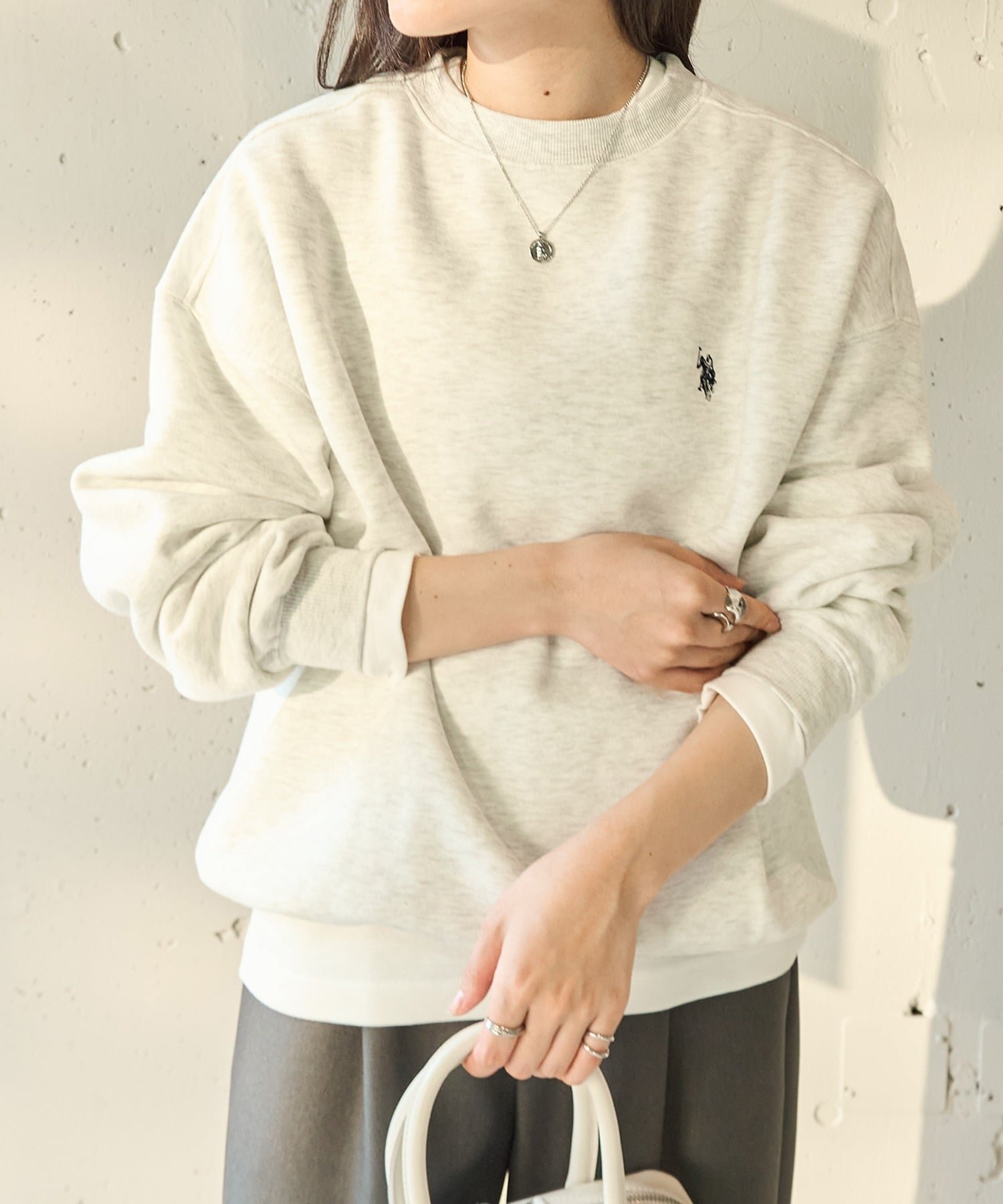 【セットアップセブン/SETUP7】のU.S. POLO ASSN./ワンポイントロゴ 裏起毛スウェットトレーナー ユニセックス インテリア・キッズ・メンズ・レディースファッション・服の通販 founy(ファニー) 　ファッション　Fashion　レディースファッション　Fashion for Women　トップス・カットソー　Cut & Sew Tops　レディースパーカー・カジュアルフーディー　Casual Hoodies & Sweatshirts　スウェット・クルーネックトップス　Sweatshirts & Crewnecks / Relaxed Fit Sweat Tops　アクセサリー　Fashion Accessories　インナー　Innerwear　シンプル　Simple, Minimal　スウェット / スエット　Sweatshirt, Sweatwear　スポーツ　Sports, Activewear　スラックス　Slacks, Dress Pants　タートルネック　Turtleneck, High Neck　デニム　Denim, Jeans Material　トレンド　Trend, Trending Now　定番　Standard, Basic Item　ミックス　Mix, Mixed Style　ワンポイント　One Point, Statement Accent　再入荷　Restock / Back in Stock　おすすめ　Recommended / Our Picks　エレガント 上品　Elegant　OAT|ID: prp329100004786247 ipo3291000000034742033