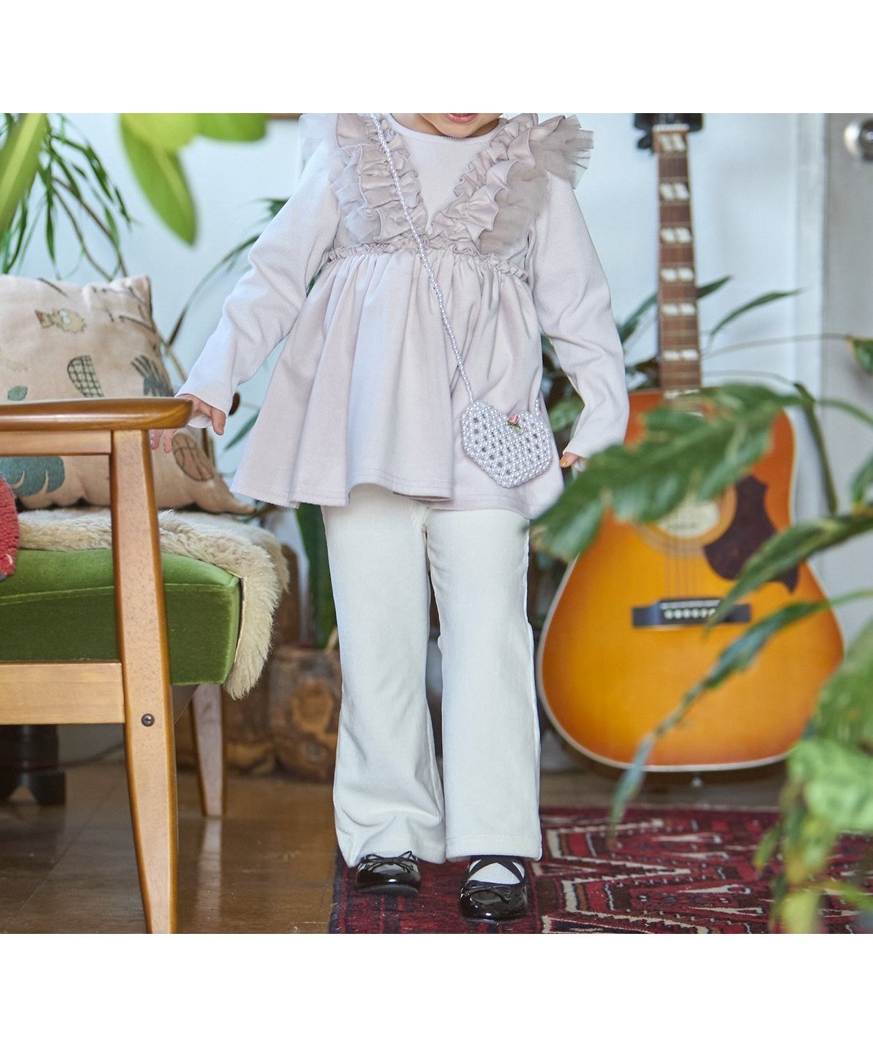 【ナルミヤ オンライン/NARUMIYA ONELINE / KIDS】のカットコールフレアパンツ インテリア・キッズ・メンズ・レディースファッション・服の通販 founy(ファニー) ファッション Fashion キッズファッション Fashion for Kids ボトムス Bottoms フォルム Silhouette, Form フレア Flare, Flared ポケット Pocket, Pocket Detail アイボリー|ID: prp329100004786275 ipo3291000000034913420