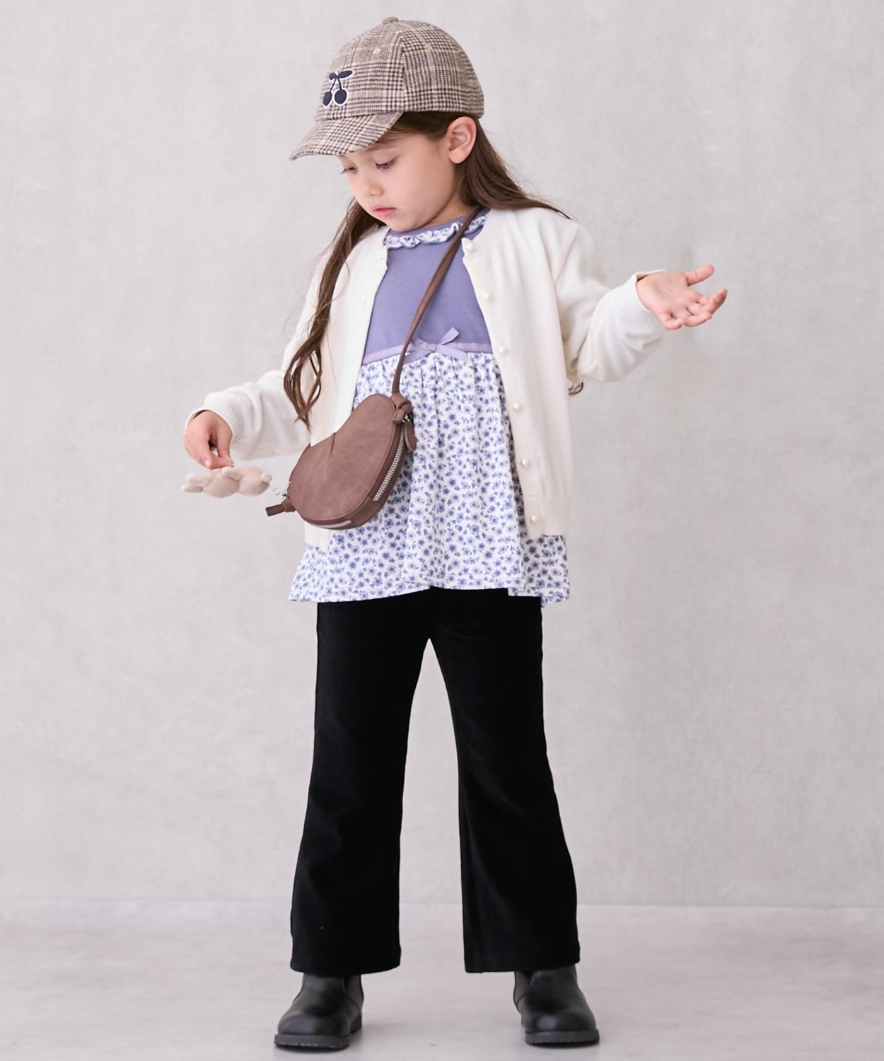 【ナルミヤ オンライン/NARUMIYA ONELINE / KIDS】のカットコールフレアパンツ インテリア・キッズ・メンズ・レディースファッション・服の通販 founy(ファニー) ファッション Fashion キッズファッション Fashion for Kids ボトムス Bottoms フォルム Silhouette, Form フレア Flare, Flared ポケット Pocket, Pocket Detail 黒|ID: prp329100004786275 ipo3291000000034913428