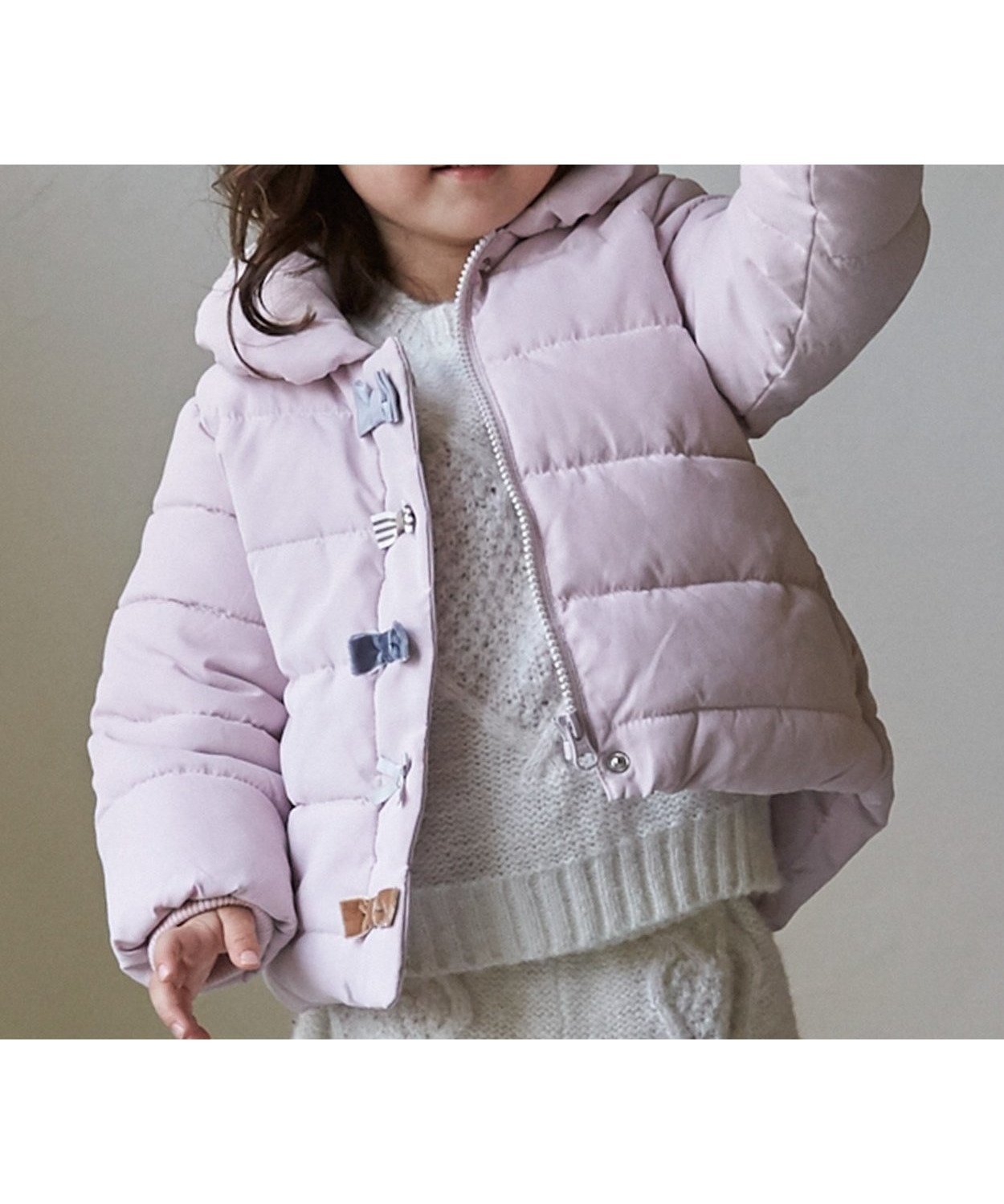 【ナルミヤ オンライン/NARUMIYA ONELINE / KIDS】の【洗える】中綿リボンジャケット 人気、トレンドファッション・服の通販 founy(ファニー) 　ファッション　Fashion　キッズファッション　Fashion for Kids　アウター　Coat Outerwear /Kids　ジャケット　Jacket, Outerwear　ポケット　Pocket, Pocket Detail　リボン　Ribbon, Bow　洗える　Machine Washable　軽量　Lightweight, Ultra Light　防寒　Cold Protection, Winter-Ready　 other-1|ID: prp329100004786282 ipo3291000000035128425