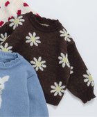 【エフオー オンラインストア/F.O.Online Store / KIDS】のハート・フラワー・ネコモチーフニット ブラウン|ID: prp329100004786309 ipo3291000000034742278