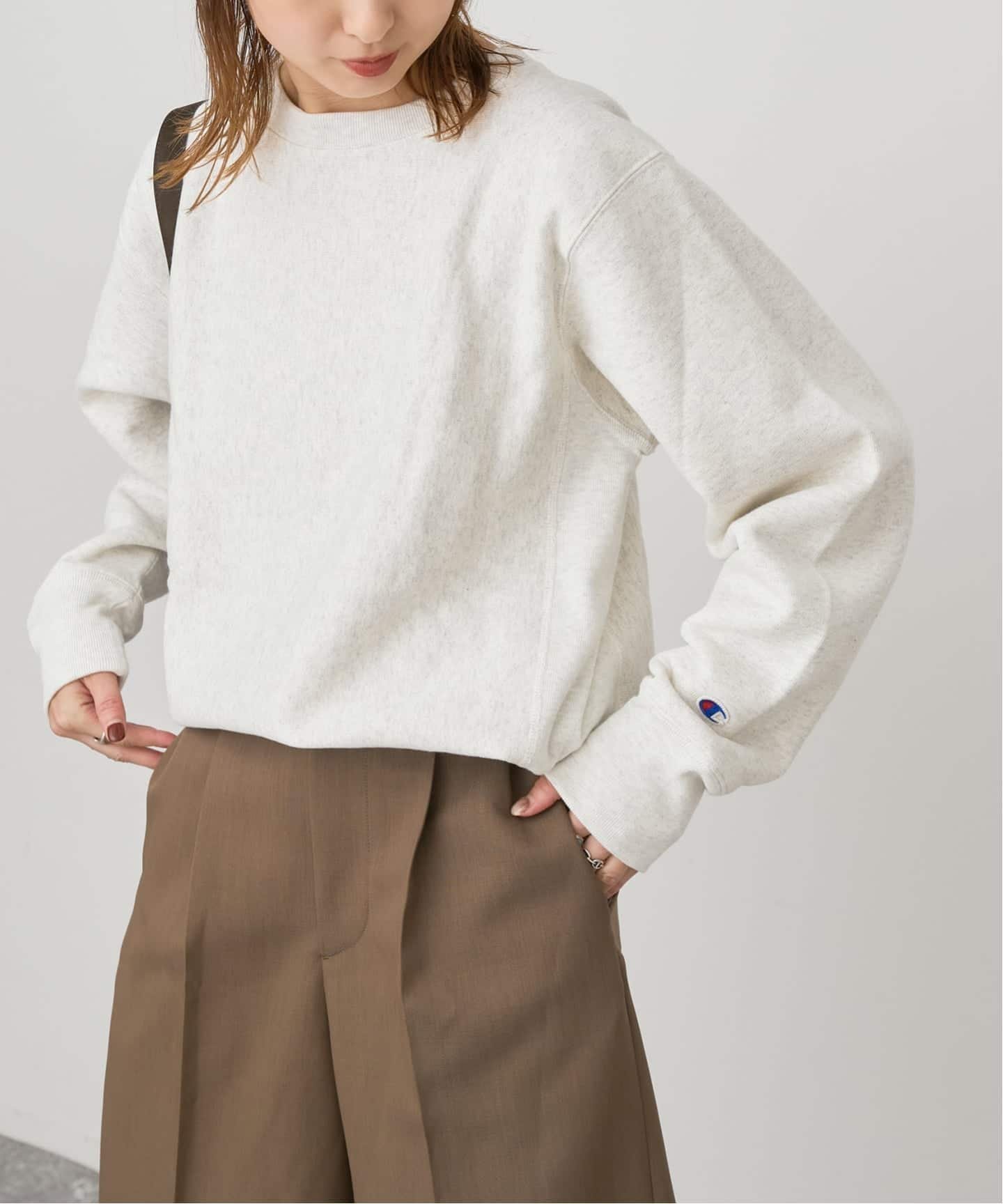 【スピック&スパン/Spick & Span】のChampion /チャンピオン REVERSE WEAVE クルーネックスウェット インテリア・キッズ・メンズ・レディースファッション・服の通販 founy(ファニー) ファッション Fashion レディースファッション Fashion for Women トップス・カットソー Cut & Sew Tops レディースパーカー・カジュアルフーディー Casual Hoodies & Sweatshirts スウェット・クルーネックトップス Sweatshirts & Crewnecks / Relaxed Fit Sweat Tops イエロー Yellow スポーツ Sports, Activewear セットアップ Set-Up, Coordinated Outfit ニューヨーク New York, NYC Style 2025年 2025 2025-2026秋冬・A/W Autumn/Winter 2025–26 AW25–26 ナチュラル|ID: prp329100004786318 ipo3291000000034787066