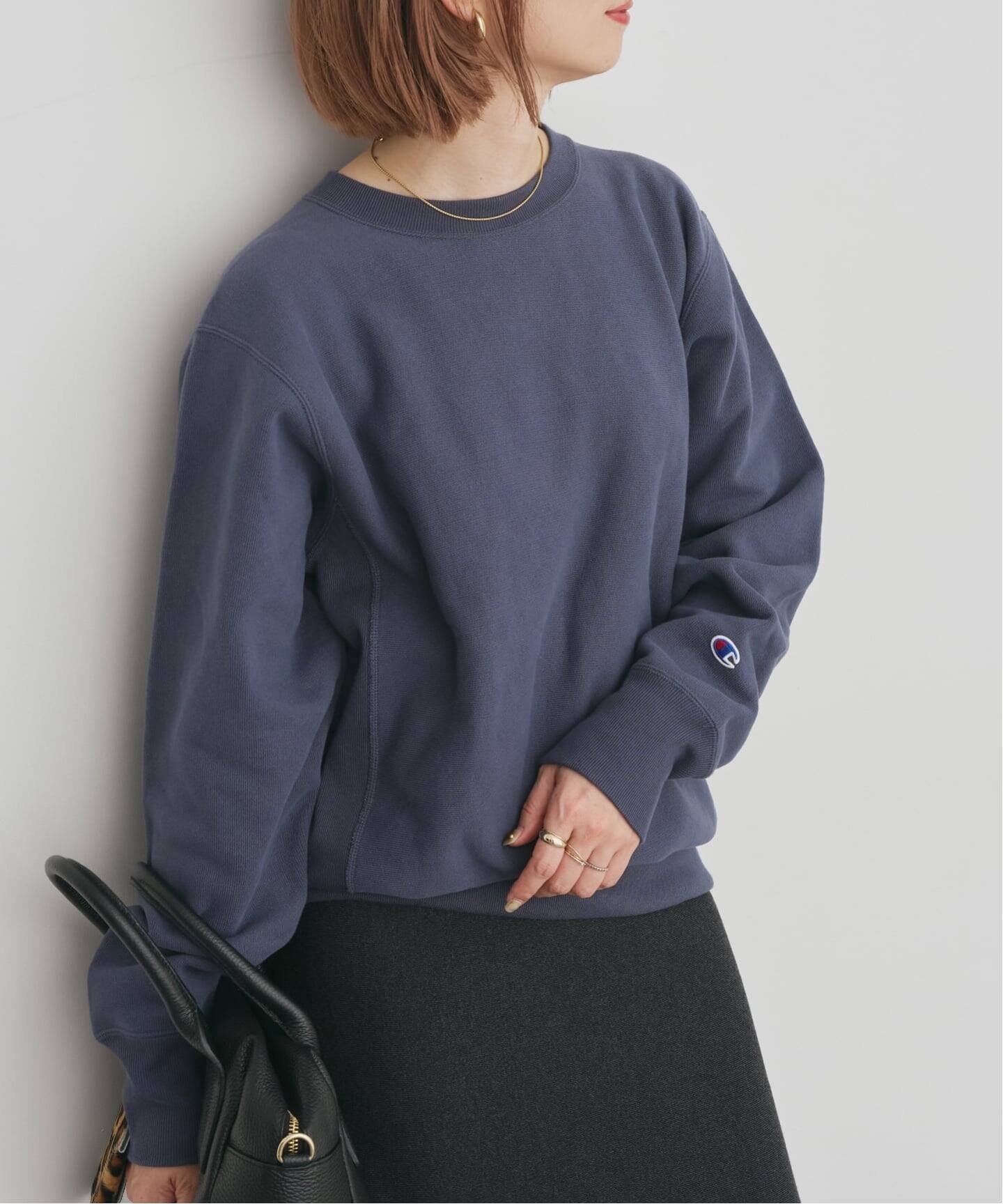 【スピック&スパン/Spick & Span】のChampion /チャンピオン REVERSE WEAVE クルーネックスウェット インテリア・キッズ・メンズ・レディースファッション・服の通販 founy(ファニー) ファッション Fashion レディースファッション Fashion for Women トップス・カットソー Cut & Sew Tops レディースパーカー・カジュアルフーディー Casual Hoodies & Sweatshirts スウェット・クルーネックトップス Sweatshirts & Crewnecks / Relaxed Fit Sweat Tops イエロー Yellow スポーツ Sports, Activewear セットアップ Set-Up, Coordinated Outfit ニューヨーク New York, NYC Style 2025年 2025 2025-2026秋冬・A/W Autumn/Winter 2025–26 AW25–26 ネイビー|ID: prp329100004786318 ipo3291000000034787068