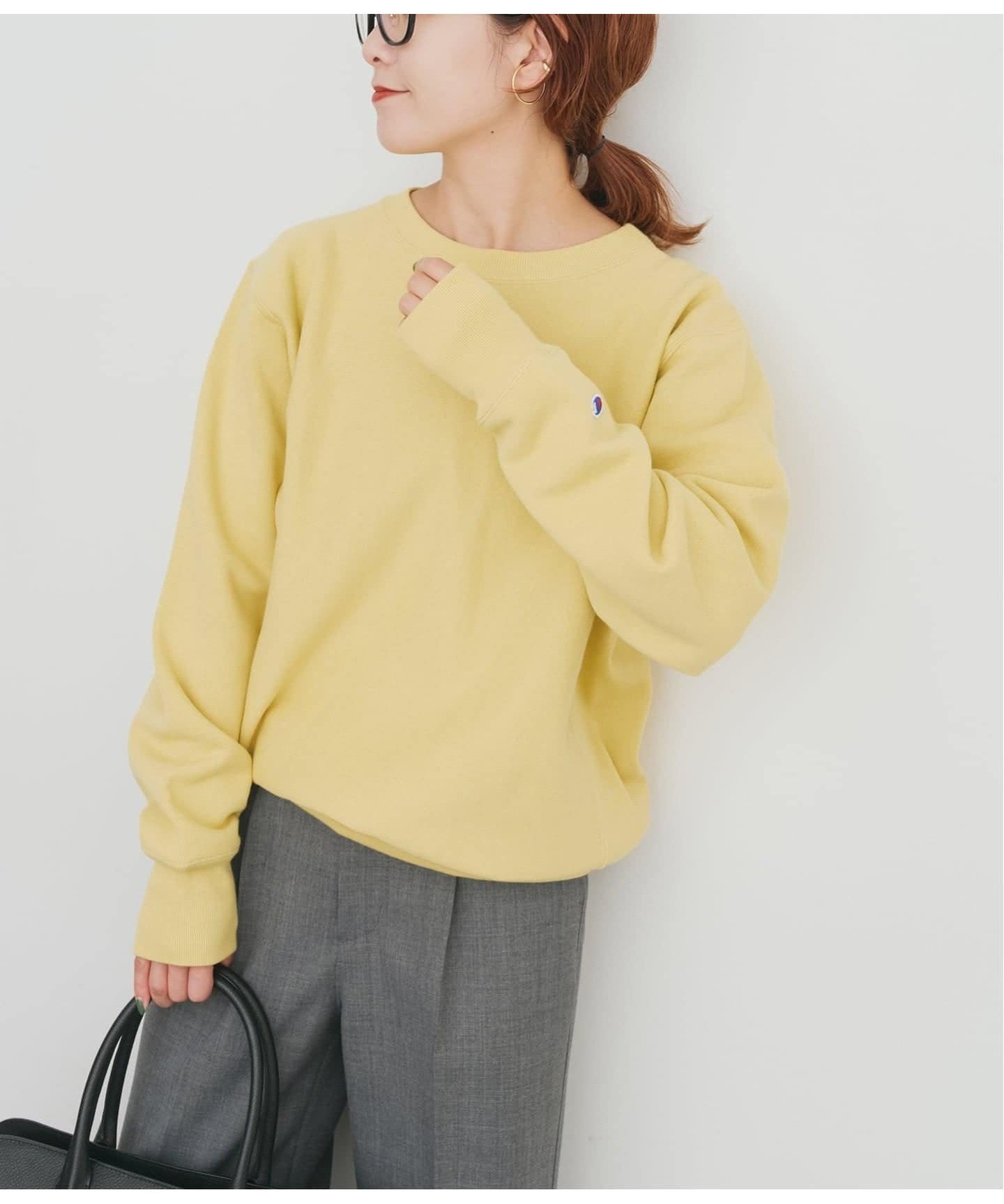 【スピック&スパン/Spick & Span】のChampion /チャンピオン REVERSE WEAVE クルーネックスウェット インテリア・キッズ・メンズ・レディースファッション・服の通販 founy(ファニー) ファッション Fashion レディースファッション Fashion for Women トップス・カットソー Cut & Sew Tops レディースパーカー・カジュアルフーディー Casual Hoodies & Sweatshirts スウェット・クルーネックトップス Sweatshirts & Crewnecks / Relaxed Fit Sweat Tops イエロー Yellow スポーツ Sports, Activewear セットアップ Set-Up, Coordinated Outfit ニューヨーク New York, NYC Style 2025年 2025 2025-2026秋冬・A/W Autumn/Winter 2025–26 AW25–26 イエロー|ID: prp329100004786318 ipo3291000000034787070