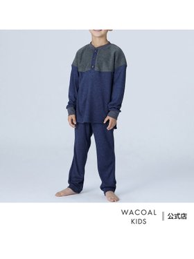 【ワコール/WACOAL / KIDS】のワコール キッズ キッズパジャマ 【ふんわりあったかパジャマ】 長袖 長ズボン 人気、トレンドファッション・服の通販 founy(ファニー) ファッション Fashion キッズファッション Fashion for Kids スリット Slit, Slit Detail 長袖 Long Sleeve, Full Sleeve パジャマ Pajamas, Sleepwear パターン Pattern, Design Print ボトム Bottoms, Lower Wear ポケット Pocket, Pocket Detail |ID:prp329100004786341
