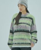【ローズバッド/ROSE BUD】のSTRIPE KNIT TOP 人気、トレンドファッション・服の通販 founy(ファニー) ファッション Fashion レディースファッション Fashion for Women トップス・カットソー Cut & Sew Tops ニット Knit Tops & Sweaters イエロー Yellow デニム Denim, Jeans Material バランス Balance, Style Balance ベーシック Basic, Essential ボーダー Border, Stripe ミックス Mix, Mixed Style thumbnail GREEN|ID: prp329100004786342 ipo3291000000035153438