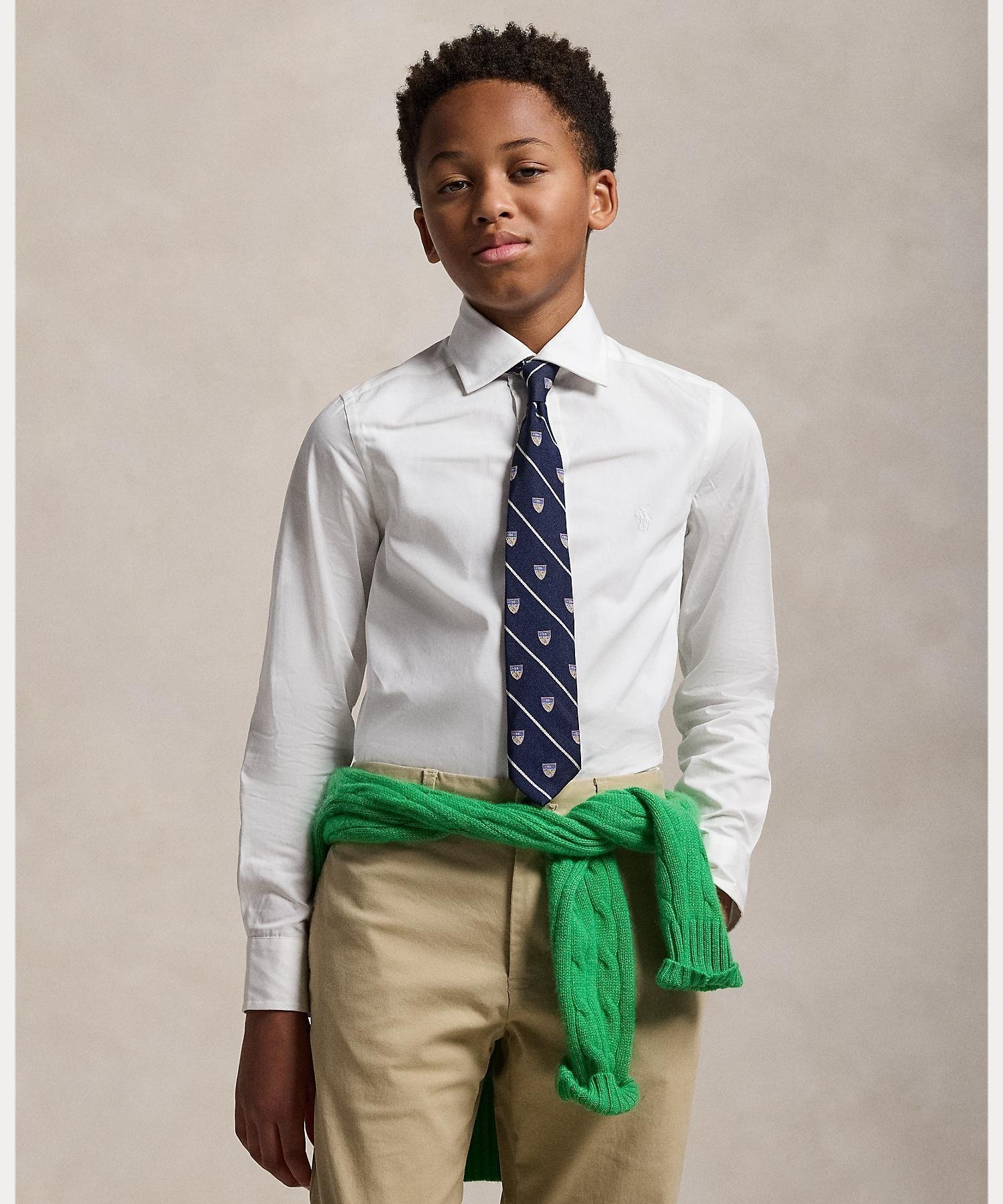 【ラルフローレン/RALPH LAUREN / KIDS】の(ボーイズ 8才~20才)スリム フィット コットン ドレス シャツ 人気、トレンドファッション・服の通販 founy(ファニー) 　ファッション　Fashion　キッズファッション　Fashion for Kids　ワンピース　Dresses　カフス　Cuff Design　スリム　Slim, Slim Fit　スーツ　Suit, Formalwear　ドレス　Dress, One-Piece　フィット　Fit, Slim Fit　ブロード　Broadcloth, Fine Cotton　プリーツ　Pleats, Pleated　ボックス　Boxy, Box Shape　ボーイズ　Boyish, Boy Style　ヨーク　Yoke, Yoke Design　長袖　Long Sleeve, Full Sleeve　 other-1|ID: prp329100004786353 ipo3291000000035033519