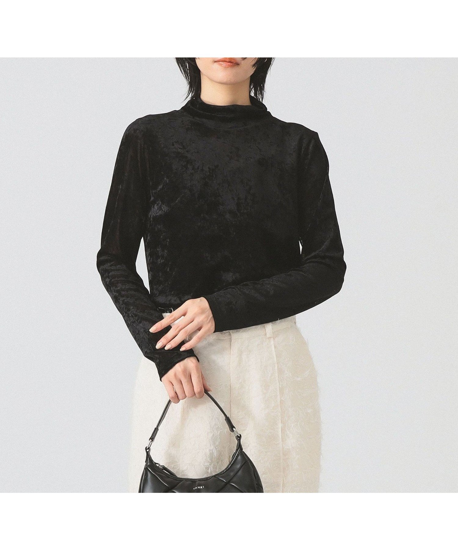 【ビームス ウイメン/BEAMS】のベロア チュール ハイネック トップス インテリア・キッズ・メンズ・レディースファッション・服の通販 founy(ファニー) ファッション Fashion レディースファッション Fashion for Women トップス・カットソー Cut & Sew Tops ベロアトップス Velour Tops / Velvet-Look Items おすすめ Recommended / Our Picks インナー Innerwear チュール Tulip, Tulip Motif ハイネック High Neck, Mock Neck ビジュー Bijou, Jewel-like Accent ベロア Velour, Soft Velvet エレガント 上品 Elegant 無地 Plain, Solid Color BLACK|ID: prp329100004786383 ipo3291000000034884722