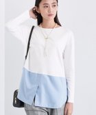 【インディヴィ/INDIVI】の【コットン】シャツ切り替えカットソー 人気、トレンドファッション・服の通販 founy(ファニー) ファッション Fashion レディースファッション Fashion for Women トップス・カットソー Cut & Sew Tops シャツ・ブラウス・オフィスカジュアル Elegant Blouses & Button-Ups カットソー・ベーシックTシャツ Cut-and-Sewn Tops / Stretch Tees & Basics 春 Spring 秋 Autumn カットソー Cut and Sewn Top シルケット Silket, Silky Cotton ストレッチ Stretch, Stretchy Fabric スマート Smart, Elegant スーピマ Supima, Premium Cotton 定番 Standard, Basic Item ボトム Bottoms, Lower Wear ワイド Wide, Wide Fit 冬 Winter / This Winter thumbnail オフホワイト|ID: prp329100004786386 ipo3291000000035021855