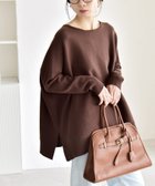 【シップス フォー ウィメン/SHIPS】のquaranciel 洗濯機可能 ボートネック ワイド ニット プルオーバー ブラウン|ID: prp329100004786406 ipo3291000000034804576