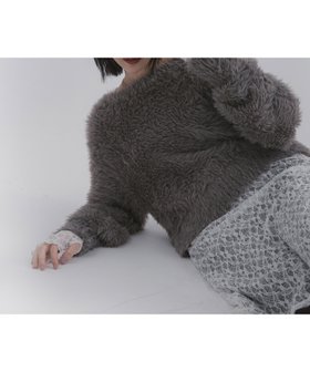 【センスオブプレイス/SENSE OF PLACE by URBAN RESEARCH】のミックスシャギーセーター 人気、トレンドファッション・服の通販 founy(ファニー) ファッション Fashion レディースファッション Fashion for Women 2025年 2025 2025-2026秋冬・A/W Autumn/Winter 2025–26 AW25–26 冬 Winter / This Winter コンパクト Compact, Small Size デコルテ Décolleté, Neckline ミックス Mix, Mixed Style A/W・秋冬 Autumn/Winter |ID:prp329100004786414