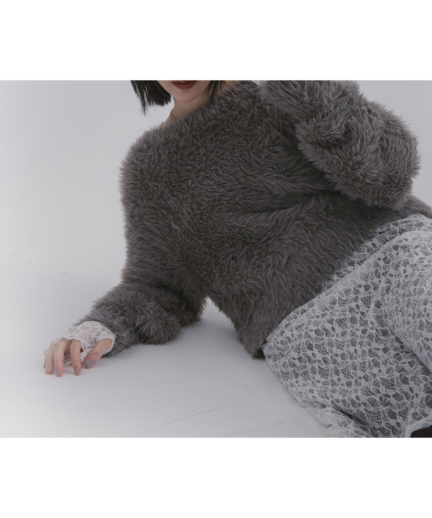 【センスオブプレイス/SENSE OF PLACE by URBAN RESEARCH】のミックスシャギーセーター 人気、トレンドファッション・服の通販 founy(ファニー) 　ファッション　Fashion　レディースファッション　Fashion for Women　2025年　2025　2025-2026秋冬・A/W　Autumn/Winter 2025–26 AW25–26　冬　Winter / This Winter　コンパクト　Compact, Small Size　デコルテ　Décolleté, Neckline　ミックス　Mix, Mixed Style　A/W・秋冬　Autumn/Winter　 other-1|ID: prp329100004786414 ipo3291000000035189317