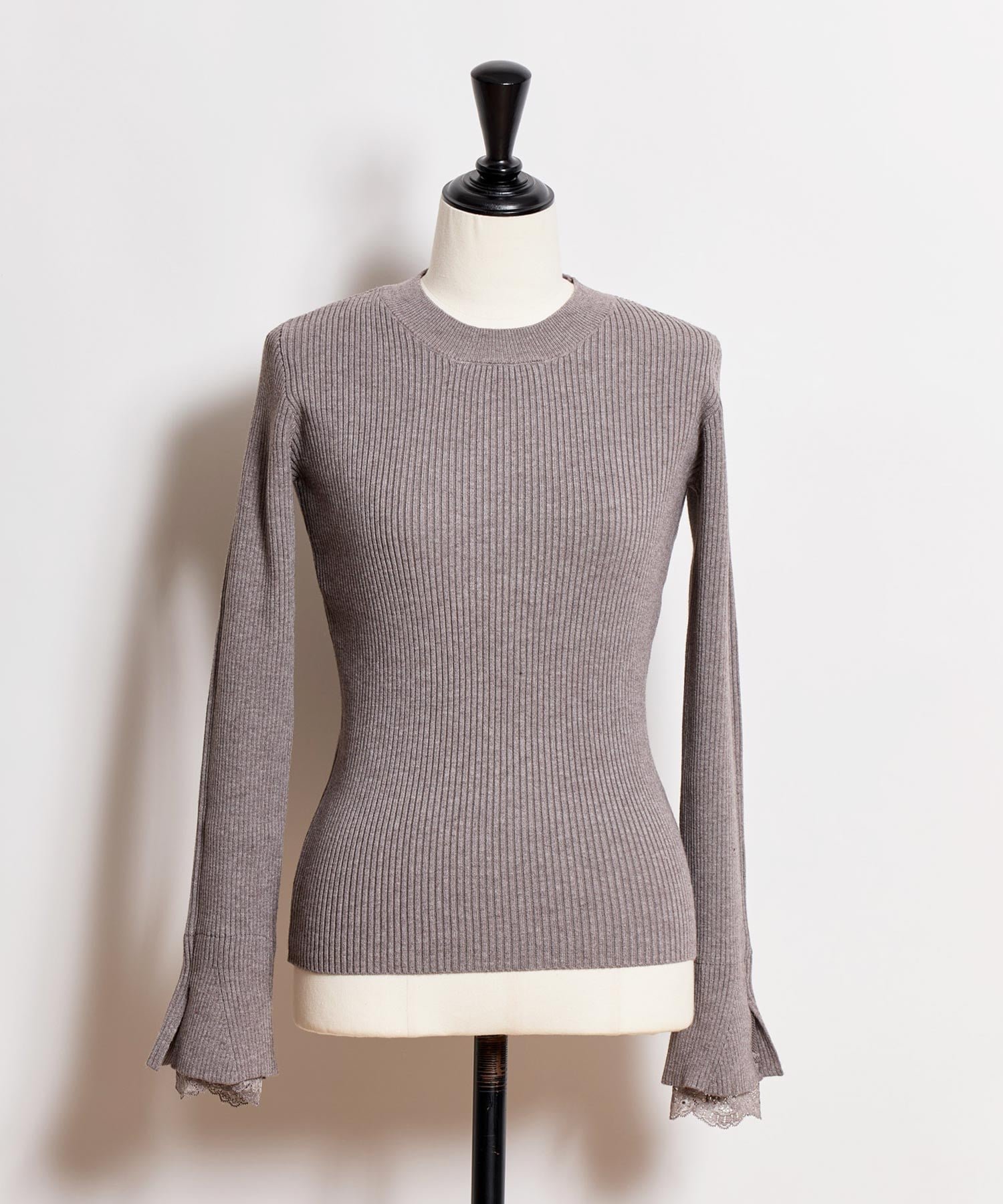 【ノエラ/Noela】のレーススリーブリブニット インテリア・キッズ・メンズ・レディースファッション・服の通販 founy(ファニー) ファッション Fashion レディースファッション Fashion for Women トップス・カットソー Cut & Sew Tops ニット Knit Tops & Sweaters おすすめ Recommended / Our Picks インナー Innerwear ジャケット Jacket, Outerwear フィット Fit, Slim Fit ポケット Pocket, Pocket Detail リブニット Rib Knit, Ribbed Knit レース Lace, Lace Fabric A/W・秋冬 Autumn/Winter モカ|ID: prp329100004786421 ipo3291000000034742722