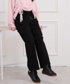 【ピンク ラテ/PINK-latte / KIDS】の裏起毛イージーロングパンツ 人気、トレンドファッション・服の通販 founy(ファニー) ファッション Fashion キッズファッション Fashion for Kids ボトムス Bottoms おすすめ Recommended / Our Picks ガーリー Girly, Feminine Style スマート Smart, Elegant トレーナー Sweatshirt, Trainer ポケット Pocket, Pocket Detail 再入荷 Restock / Back in Stock 楽ちん Easy Fit, Comfortable thumbnail ブラック|ID: prp329100004786449 ipo3291000000034961279