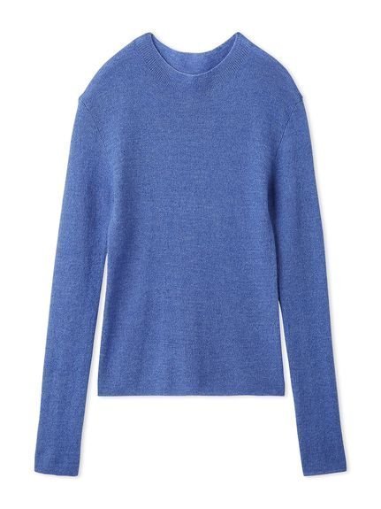 【ミラオーウェン/Mila Owen】のモヘヤ混ラメリブニットプルオーバー インテリア・キッズ・メンズ・レディースファッション・服の通販 founy(ファニー) 　ファッション　Fashion　レディースファッション　Fashion for Women　トップス・カットソー　Cut & Sew Tops　ニット　Knit Tops & Sweaters　カジュアルプルオーバー・ニットトップス　Pullovers & Knit Tops / Casual Pullovers　インナー　Innerwear　シアー　Sheer, See-Through　シンプル　Simple, Minimal　スマート　Smart, Elegant　モックネック　Mock Neck, Short Turtleneck　リブニット　Rib Knit, Ribbed Knit　冬　Winter / This Winter　おすすめ　Recommended / Our Picks　エレガント 上品　Elegant　BLU[086]|ID: prp329100004786465 ipo3291000000035081785