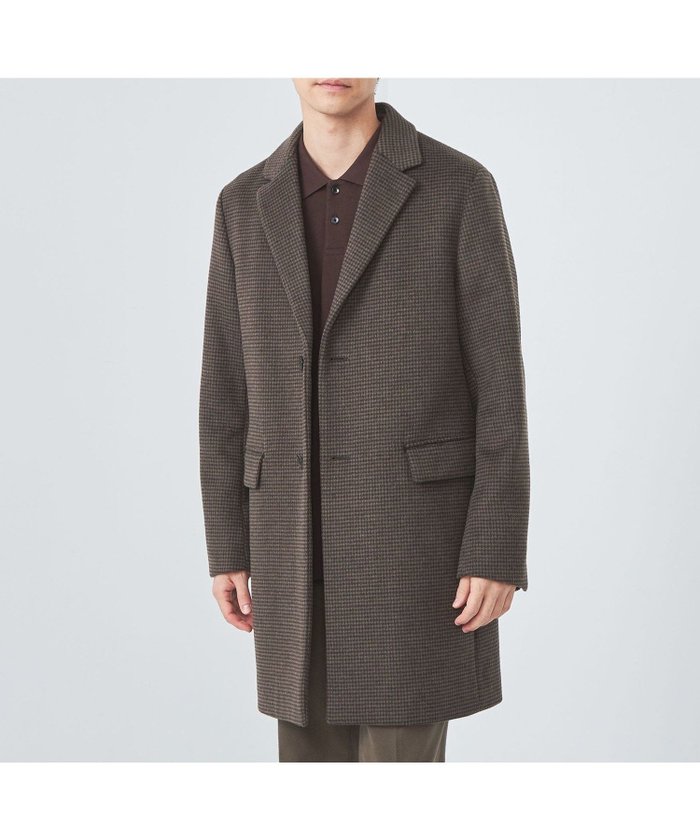 【ユナイテッドアローズ/UNITED ARROWS / MEN】のS100 ビーバー チェスターコート インテリア・キッズ・メンズ・レディースファッション・服の通販 founy(ファニー) https://founy.com/ ファッション Fashion メンズファッション Fashion for Men インナー Innerwear セットアップ Set-Up, Coordinated Outfit タートル Turtleneck, Turtle Collar ダブル Double, Double-Breasted チェスターコート Chester Coat, Long Coat チェック Check, Plaid, Tartan デニム Denim, Jeans Material 定番 Standard, Basic Item ハイネック High Neck, Mock Neck パターン Pattern, Design Print フェイス Face, Facial Design 無地 Plain, Solid Color アウトレット Outlet / Clearance エレガント 上品 Elegant ビジネス 仕事 通勤 Business / Work / Commuting |ID: prp329100004786473 ipo3291000000034839003