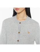 【メゾン キツネ/MAISON KITSUNE】のMaison Kitsune/BABY FOX LAMBSWOOL FITTED CARDIGAN 人気、トレンドファッション・服の通販 founy(ファニー) ファッション Fashion レディースファッション Fashion for Women トップス・カットソー Cut & Sew Tops カーディガン・羽織り Layered Style Cardigans 冬 Winter / This Winter カーディガン Cardigan, Knitwear パッチ Patch, Appliqué フィット Fit, Slim Fit フォックス Fox, Fox Fur フレンチ French, French Style エレガント 上品 Elegant 無地 Plain, Solid Color A/W・秋冬 Autumn/Winter 長袖 Long Sleeve, Full Sleeve thumbnail LIGHT GREY MELANGE|ID: prp329100004786512 ipo3291000000034743099