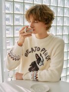 【ジェラートピケ オム/GELATO PIQUE HOMME / MEN】の【HOMME】パウダーDOGジャガードプルオーバー 人気、トレンドファッション・服の通販 founy(ファニー) ファッション Fashion メンズファッション Fashion for Men トップス・カットソー Cut & Sew Tops スマート Smart, Elegant セットアップ Set-Up, Coordinated Outfit パウダー Powder, Soft Tone フレンチ French, French Style ロング Long, Long-Length 犬 Dog thumbnail IVR[003]|ID: prp329100004786519 ipo3291000000034879402