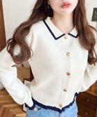 【モーメントプラス/moment+ / MEN】の襟付き配色フリルカーディガン 人気、トレンドファッション・服の通販 founy(ファニー) ファッション Fashion メンズファッション Fashion for Men インナー Innerwear カーディガン Cardigan, Knitwear コンパクト Compact, Small Size ジャケット Jacket, Outerwear トレンド Trend, Trending Now フェミニン Feminine, Girly フリル Frill, Ruffle フレア Flare, Flared ベーシック Basic, Essential 羽織 Haori, Light Jacket ワイド Wide, Wide Fit 再入荷 Restock / Back in Stock プチプライス・低価格 Affordable / Budget Price thumbnail アイボリー|ID: prp329100004786542 ipo3291000000034743204