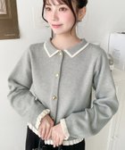 【モーメントプラス/moment+ / MEN】の襟付き配色フリルカーディガン 人気、トレンドファッション・服の通販 founy(ファニー) ファッション Fashion メンズファッション Fashion for Men インナー Innerwear カーディガン Cardigan, Knitwear コンパクト Compact, Small Size ジャケット Jacket, Outerwear トレンド Trend, Trending Now フェミニン Feminine, Girly フリル Frill, Ruffle フレア Flare, Flared ベーシック Basic, Essential 羽織 Haori, Light Jacket ワイド Wide, Wide Fit 再入荷 Restock / Back in Stock プチプライス・低価格 Affordable / Budget Price thumbnail 杢グレー|ID: prp329100004786542 ipo3291000000034743206