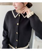 【モーメントプラス/moment+ / MEN】の襟付き配色フリルカーディガン 人気、トレンドファッション・服の通販 founy(ファニー) ファッション Fashion メンズファッション Fashion for Men インナー Innerwear カーディガン Cardigan, Knitwear コンパクト Compact, Small Size ジャケット Jacket, Outerwear トレンド Trend, Trending Now フェミニン Feminine, Girly フリル Frill, Ruffle フレア Flare, Flared ベーシック Basic, Essential 羽織 Haori, Light Jacket ワイド Wide, Wide Fit 再入荷 Restock / Back in Stock プチプライス・低価格 Affordable / Budget Price thumbnail ブラック|ID: prp329100004786542 ipo3291000000034743210