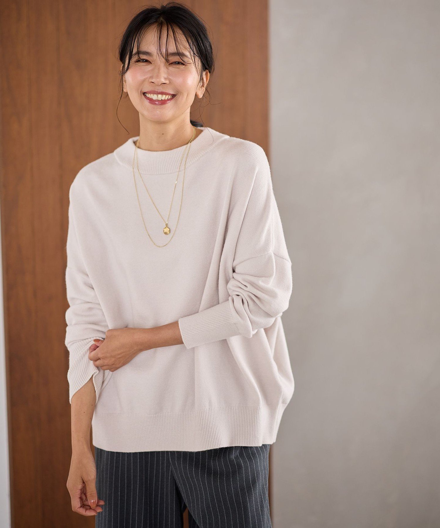 【エニー/ANY】の【洗濯機可/6色展開】ムースタッチボクシーニット インテリア・キッズ・メンズ・レディースファッション・服の通販 founy(ファニー) 　ファッション　Fashion　レディースファッション　Fashion for Women　トップス・カットソー　Cut & Sew Tops　ニット　Knit Tops & Sweaters　アクリル　Acrylic Material　洗える　Machine Washable　カットソー　Cut and Sewn Top　ストレッチ　Stretch, Stretchy Fabric　ベーシック　Basic, Essential　A/W・秋冬　Autumn/Winter　再入荷　Restock / Back in Stock　おすすめ　Recommended / Our Picks　オイスター[002]|ID: prp329100004786552 ipo3291000000034743239