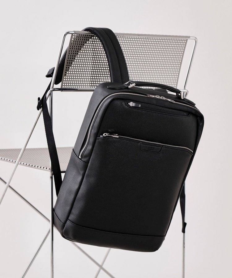 【タケオキクチ/TAKEO KIKUCHI / MEN】の【2WAY】薄マチ ビジネス バックパック インテリア・キッズ・メンズ・レディースファッション・服の通販 founy(ファニー) 　ファッション　Fashion　メンズファッション　Fashion for Men　ショルダー　Shoulder, Shoulder Strap　ジャケット　Jacket, Outerwear　スマート　Smart, Elegant　スーツ　Suit, Formalwear　人気　Popular, Best Seller　ポケット　Pocket, Pocket Detail　メッシュ　Mesh, Net Fabric　リュック　Backpack, Rucksack　ギフト プレゼント　Gift / Present　ビジネス 仕事 通勤　Business / Work / Commuting　シボ調ブラック|ID: prp329100004786565 ipo3291000000034743292