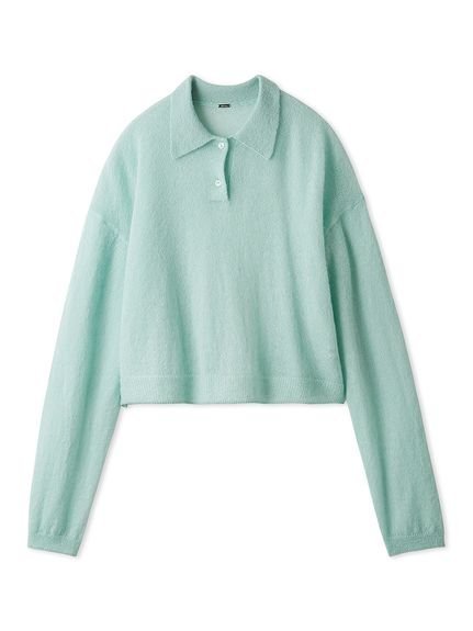 【ミラオーウェン/Mila Owen】のモヘア混シアーポロニットプルオーバー インテリア・キッズ・メンズ・レディースファッション・服の通販 founy(ファニー) 　雑誌掲載アイテム　Magazine Picks & Fashion Features　ファッション雑誌　Fashion Magazines　ヴェリィ　VERY　ファッション　Fashion　レディースファッション　Fashion for Women　トップス・カットソー　Cut & Sew Tops　ニット　Knit Tops & Sweaters　カジュアルプルオーバー・ニットトップス　Pullovers & Knit Tops / Casual Pullovers　秋　Autumn　キャミ　Camisole, Cami Top　クロップド　Cropped, Short Length　11月号　November Issue　シアー　Sheer, See-Through　スマート　Smart, Elegant　雑誌　Magazine, Fashion Magazine　ボトム　Bottoms, Lower Wear　ワイド　Wide, Wide Fit　おすすめ　Recommended / Our Picks　エレガント 上品　Elegant　LBLU[081]|ID: prp329100004786570 ipo3291000000034743312