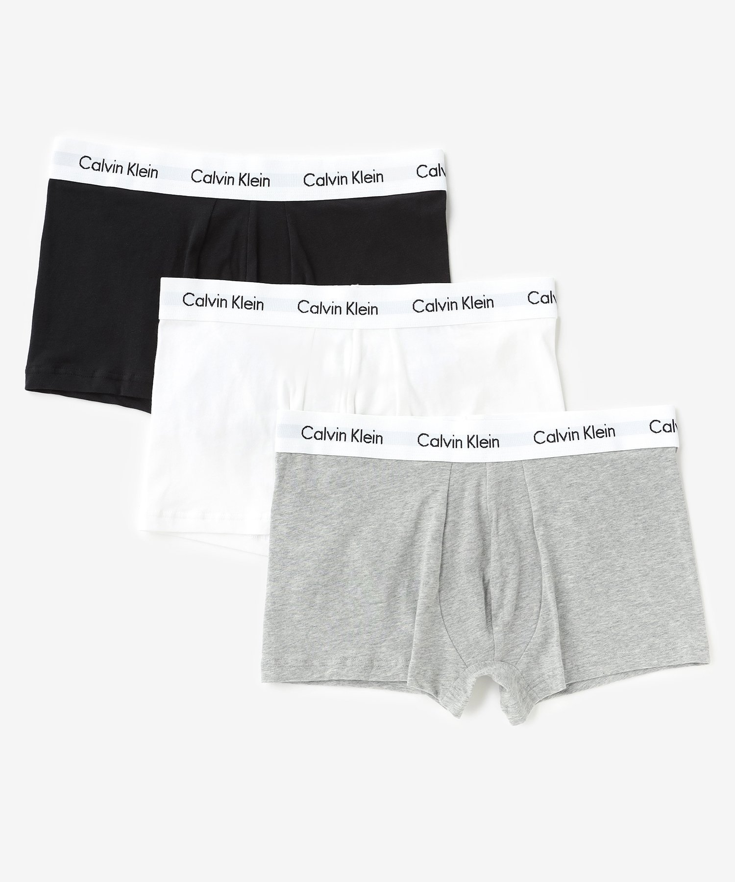 【カルバンクライン/Calvin Klein / MEN】の【公式ショップ】 カルバンクライン Low Rise Trunk 3pk Calvin Klein Underwear U2664 インテリア・キッズ・メンズ・レディースファッション・服の通販 founy(ファニー) 　ファッション　Fashion　メンズファッション　Fashion for Men　コンパクト　Compact, Small Size　ストレッチ　Stretch, Stretchy Fabric　定番　Standard, Basic Item　BLK/WHT/GRY|ID: prp329100004786573 ipo3291000000034743322