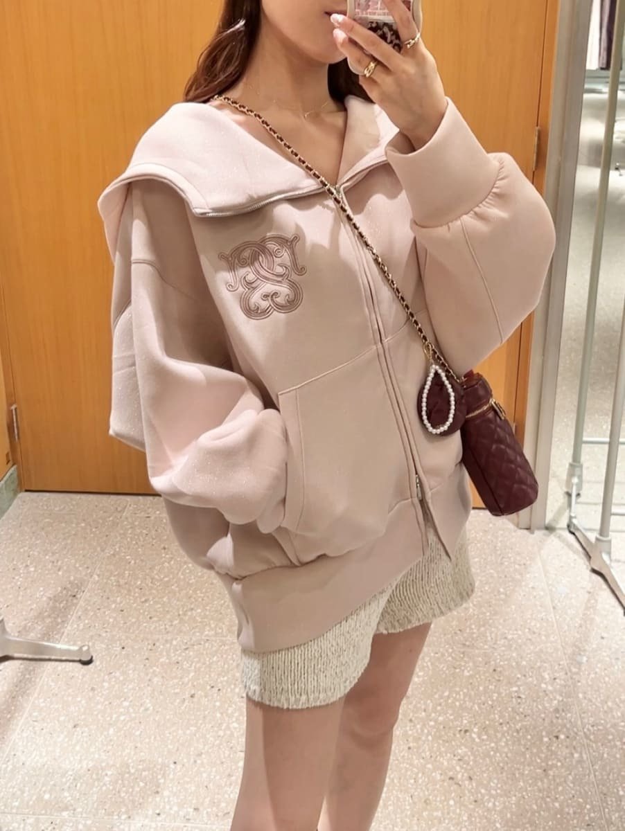 【スナイデル/SNIDEL】のボリュームパーカー インテリア・キッズ・メンズ・レディースファッション・服の通販 founy(ファニー) 　ファッション　Fashion　レディースファッション　Fashion for Women　トップス・カットソー　Cut & Sew Tops　レディースパーカー・カジュアルフーディー　Casual Hoodies & Sweatshirts　ウェーブ　Wavy Pattern　ジップ　Zip, Zipper　スタンド　Stand Collar, Upright Stand　スマート　Smart, Elegant　チュニック　Tunic, Long Top　パーカー　Hoodie, Parka　フェミニン　Feminine, Girly　おすすめ　Recommended / Our Picks　PNK[066]|ID: prp329100004786589 ipo3291000000034743390