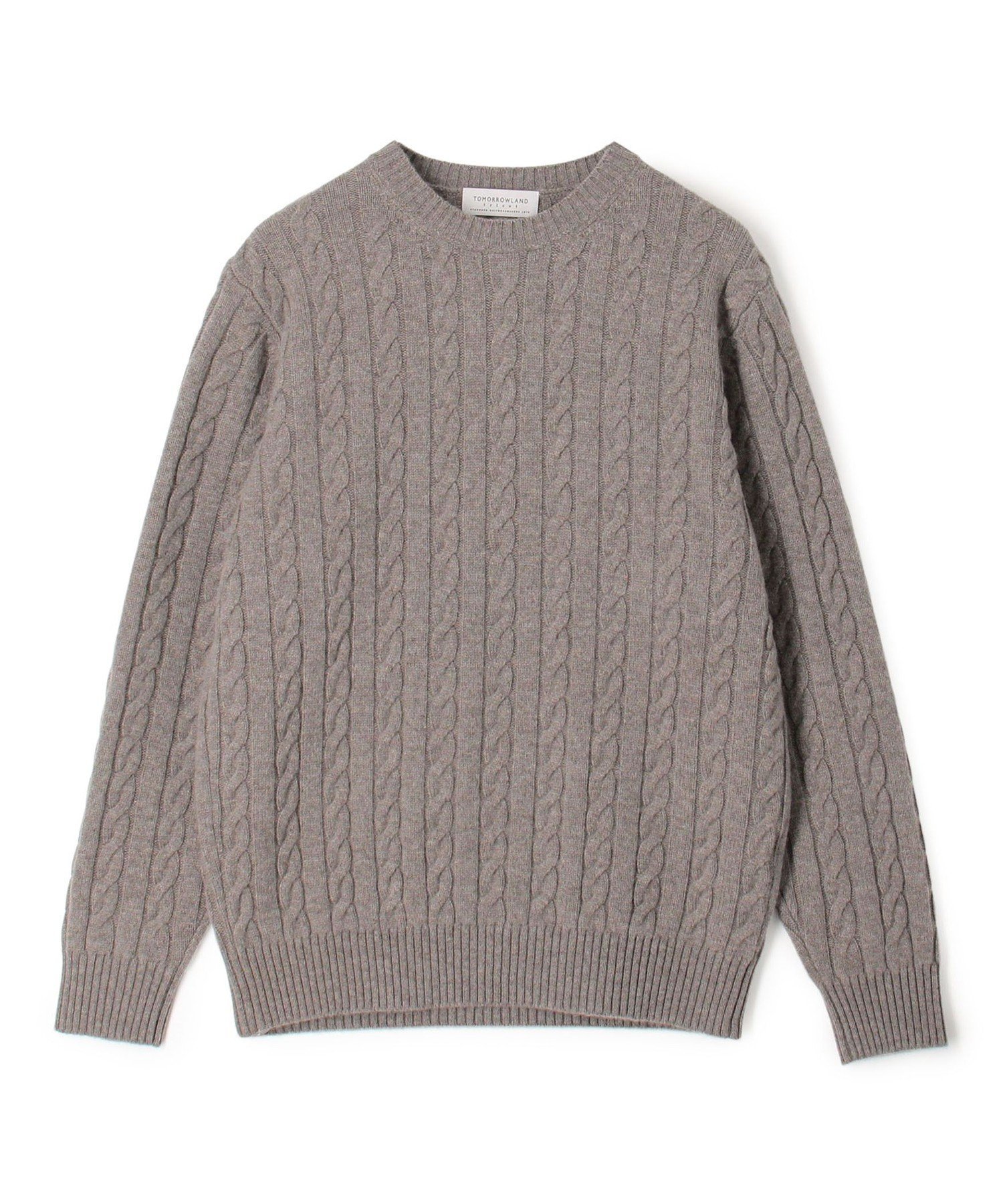 【トゥモローランド/TOMORROWLAND / MEN】のTOMORROWLAND tricot スーパーファインラムウール ケーブルニット インテリア・キッズ・メンズ・レディースファッション・服の通販 founy(ファニー) 　ファッション　Fashion　メンズファッション　Fashion for Men　2025年　2025　2025-2026秋冬・A/W　Autumn/Winter 2025–26 AW25–26　ミドル　Middle Length, Mid Height　15 グレー|ID: prp329100004786591 ipo3291000000034743395