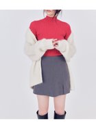 【フレイ アイディー/FRAY I.D】のウールシルクリブニットハイネックプルオーバー 人気、トレンドファッション・服の通販 founy(ファニー) ファッション Fashion レディースファッション Fashion for Women トップス・カットソー Cut & Sew Tops ニット Knit Tops & Sweaters カジュアルプルオーバー・ニットトップス Pullovers & Knit Tops / Casual Pullovers シルク Silk, 100% Silk ストレッチ Stretch, Stretchy Fabric スマート Smart, Elegant トレンド Trend, Trending Now ハイネック High Neck, Mock Neck フィット Fit, Slim Fit ベーシック Basic, Essential ボーダー Border, Stripe ワイドリブ Wide Rib, Wide Ribbed Knit エレガント 上品 Elegant thumbnail RED[046]|ID: prp329100004786609 ipo3291000000035073978