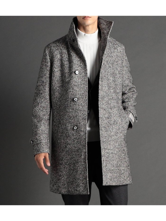 【ニコル/NICOLE / MEN】のBEL CO ブークレージャージ スタンドカラーコート インテリア・キッズ・メンズ・レディースファッション・服の通販 founy(ファニー) https://founy.com/ ファッション Fashion メンズファッション Fashion for Men イタリア Italy スタンド Stand Collar, Upright Stand ストレッチ Stretch, Stretchy Fabric スマート Smart, Elegant トレンド Trend, Trending Now ハーフ Half, Half-Length ポケット Pocket, Pocket Detail 別注 Limited Edition, Custom Order メランジ Melange, Mixed Yarn ロング Long, Long-Length ワイヤー Wire, Wired Bra |ID: prp329100004786634 ipo3291000000034838147