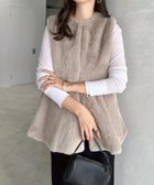 【アンドミー/andme】のノーカラー ペプラム ファー ベスト 人気、トレンドファッション・服の通販 founy(ファニー) ファッション Fashion レディースファッション Fashion for Women アウター Coat / Outerwear Collection トップス・カットソー Cut & Sew Tops ベスト&ジレ / 重ね着スタイル Vests & Gilets カットソー Cut and Sewn Top シンプル Simple, Minimal フェイクファー Faux Fur, Imitation Fur フロント Front, Front Design ベスト Vest, Waistcoat ペプラム Peplum, Flared Hem エレガント 上品 Elegant thumbnail モカ|ID: prp329100004786653 ipo3291000000034870420