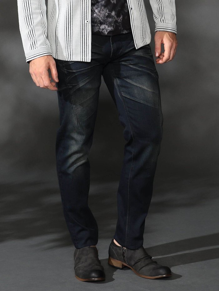 【ニコル/NICOLE / MEN】のハイパワーストレッチデニムパンツ インテリア・キッズ・メンズ・レディースファッション・服の通販 founy(ファニー) https://founy.com/ ファッション Fashion メンズファッション Fashion for Men ボトムス Bottoms デニムパンツ・ジーンズ Denim Pants インディゴ Indigo Denim シンプル Simple, Minimal ストレッチ Stretch, Stretchy Fabric スマート Smart, Elegant デニム Denim, Jeans Material ポケット Pocket, Pocket Detail ユーズド Used, Vintage-Look |ID: prp329100004786672 ipo3291000000034743721