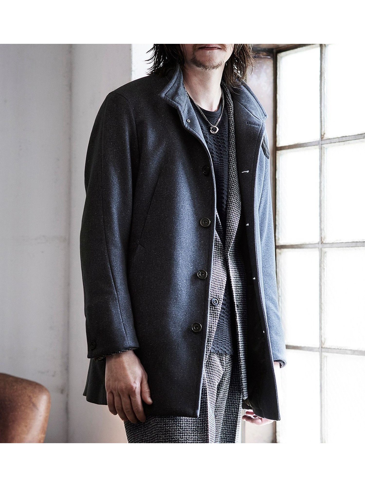 【ニコル/NICOLE / MEN】のダウンファブリック アラカルトスタンドコート インテリア・キッズ・メンズ・レディースファッション・服の通販 founy(ファニー) 　ファッション　Fashion　メンズファッション　Fashion for Men　オックス　Oxford Fabric　キルティング　Quilted, Quilting　シェイプ　Shape, Slim Fit　シンプル　Simple, Minimal　ジャケット　Jacket, Outerwear　スタンド　Stand Collar, Upright Stand　ストレッチ　Stretch, Stretchy Fabric　スマート　Smart, Elegant　ダウン　Down, Puffer　ドレス　Dress, One-Piece　バスケット　Basket, Basket Bag　プリント　Print, Printed Pattern　モコモコ　Fuzzy, Fluffy　ワイヤー　Wire, Wired Bra　67ネイビー|ID: prp329100004786678 ipo3291000000034743743