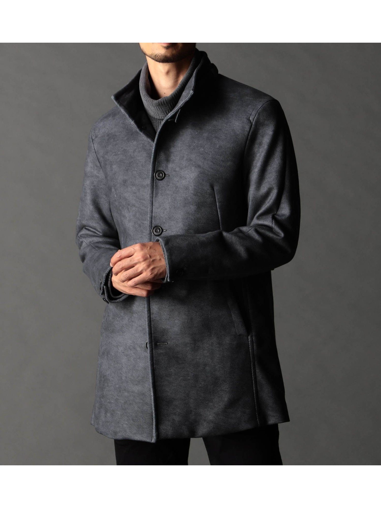 【ニコル/NICOLE / MEN】のダウンファブリック アラカルトスタンドコート インテリア・キッズ・メンズ・レディースファッション・服の通販 founy(ファニー) 　ファッション　Fashion　メンズファッション　Fashion for Men　オックス　Oxford Fabric　キルティング　Quilted, Quilting　シェイプ　Shape, Slim Fit　シンプル　Simple, Minimal　ジャケット　Jacket, Outerwear　スタンド　Stand Collar, Upright Stand　ストレッチ　Stretch, Stretchy Fabric　スマート　Smart, Elegant　ダウン　Down, Puffer　ドレス　Dress, One-Piece　バスケット　Basket, Basket Bag　プリント　Print, Printed Pattern　モコモコ　Fuzzy, Fluffy　ワイヤー　Wire, Wired Bra　39チャコールグレー|ID: prp329100004786678 ipo3291000000034743746