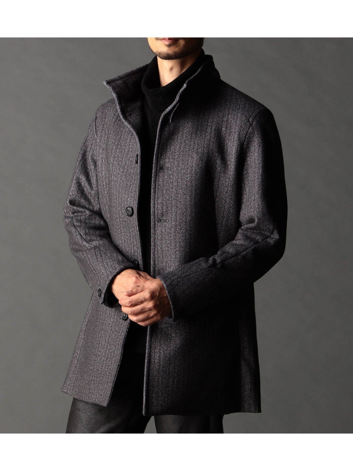 【ニコル/NICOLE / MEN】のダウンファブリック アラカルトスタンドコート インテリア・キッズ・メンズ・レディースファッション・服の通販 founy(ファニー) 　ファッション　Fashion　メンズファッション　Fashion for Men　オックス　Oxford Fabric　キルティング　Quilted, Quilting　シェイプ　Shape, Slim Fit　シンプル　Simple, Minimal　ジャケット　Jacket, Outerwear　スタンド　Stand Collar, Upright Stand　ストレッチ　Stretch, Stretchy Fabric　スマート　Smart, Elegant　ダウン　Down, Puffer　ドレス　Dress, One-Piece　バスケット　Basket, Basket Bag　プリント　Print, Printed Pattern　モコモコ　Fuzzy, Fluffy　ワイヤー　Wire, Wired Bra　49ブラック|ID: prp329100004786678 ipo3291000000034743747