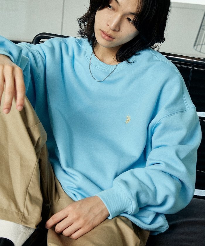 【フリークスストア/FREAK'S STORE】の別注 CREW NECK SWEAT/クルーネック裏起毛スウェット 25AW インテリア・キッズ・メンズ・レディースファッション・服の通販 founy(ファニー) 　ファッション　Fashion　メンズファッション　Fashion for Men　2025年　2025　2025-2026秋冬・A/W　Autumn/Winter 2025–26 AW25–26　冬　Winter / This Winter　シンプル　Simple, Minimal　スウェット / スエット　Sweatshirt, Sweatwear　トレンド　Trend, Trending Now　リラックス　Relax, Relaxed Fit　ワンポイント　One Point, Statement Accent　別注　Limited Edition, Custom Order　A/W・秋冬　Autumn/Winter　サックスブルー|ID: prp329100004786688 ipo3291000000034901700