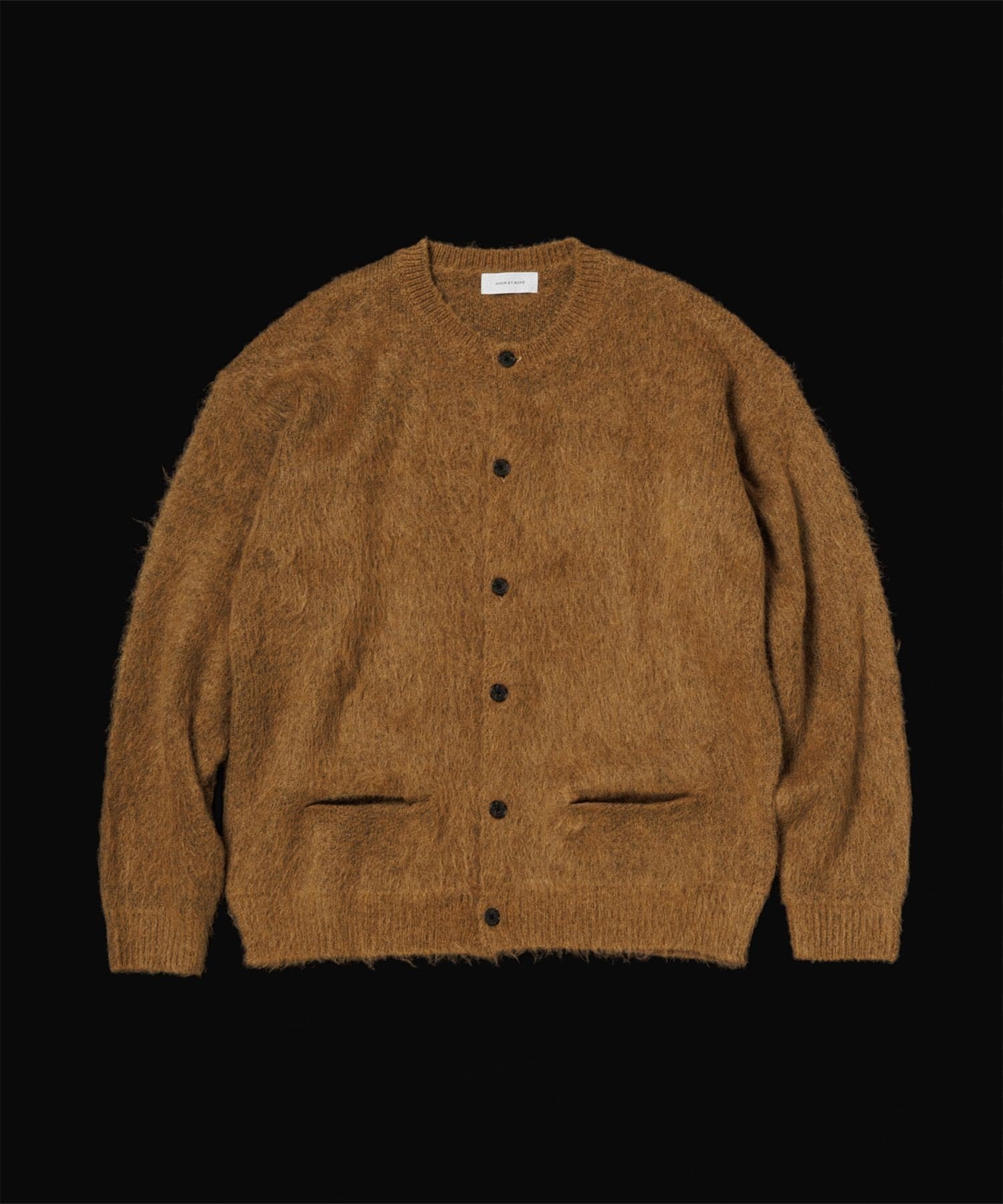 【アダムエロペ /ADAM ET ROPE' / MEN】のモヘアミックス オーバーサイズ クルーネックカーディガン インテリア・キッズ・メンズ・レディースファッション・服の通販 founy(ファニー) 　ファッション　Fashion　メンズファッション　Fashion for Men　インナー　Innerwear　カーディガン　Cardigan, Knitwear　ジャカード／ジャガード　Jacquard, Woven Pattern　ダウン　Down, Puffer　ダブル　Double, Double-Breasted　ブルゾン　Blouson, Bomber Jacket　ポケット　Pocket, Pocket Detail　ミックス　Mix, Mixed Style　リラックス　Relax, Relaxed Fit　冬　Winter / This Winter　A/W・秋冬　Autumn/Winter　おすすめ　Recommended / Our Picks　エレガント 上品　Elegant　2025年　2025　2025-2026秋冬・A/W　Autumn/Winter 2025–26 AW25–26　キャメル(25)|ID: prp329100004786711 ipo3291000000034743863