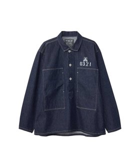 【ヒステリックグラマー/HYSTERIC GLAMOUR / MEN】のHYSTERIC 0321 デニムプルオーバーシャツ 人気、トレンドファッション・服の通販 founy(ファニー) ファッション Fashion メンズファッション Fashion for Men トップス・カットソー Cut & Sew Tops メンズシャツ Shirts フロント Front, Front Design プリント Print, Printed Pattern ポケット Pocket, Pocket Detail ミリタリー Military, Army Style メタル Metal, Metal Parts モチーフ Motif, Design Theme ヴィンテージ Vintage Style |ID:prp329100004786715