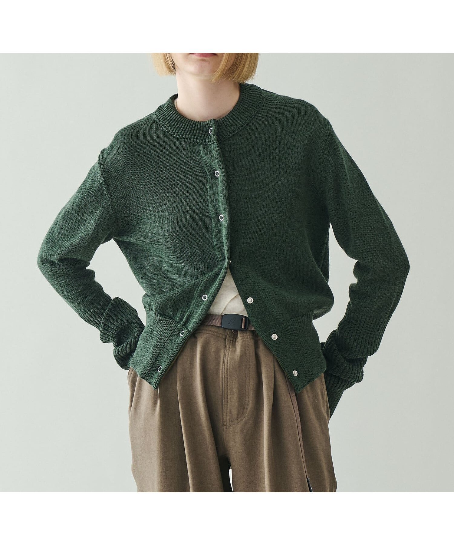 【ビショップ/Bshop】のLONG RIB CARDIGAN WOMEN インテリア・キッズ・メンズ・レディースファッション・服の通販 founy(ファニー) 　ファッション　Fashion　レディースファッション　Fashion for Women　トップス・カットソー　Cut & Sew Tops　カーディガン・羽織り　Layered Style Cardigans　ウォッシャブル　Machine Washable　カーディガン　Cardigan, Knitwear　コレクション　Collection, Seasonal Line　コンパクト　Compact, Small Size　デニム　Denim, Jeans Material　リアル　Real, Realistic　エレガント 上品　Elegant　KHAKI|ID: prp329100004786733 ipo3291000000035001806