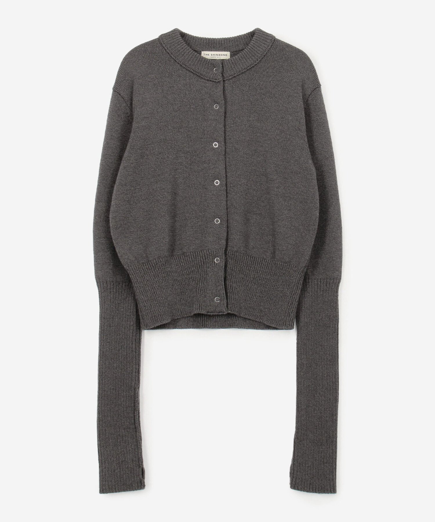 【ビショップ/Bshop】のLONG RIB CARDIGAN WOMEN インテリア・キッズ・メンズ・レディースファッション・服の通販 founy(ファニー) 　ファッション　Fashion　レディースファッション　Fashion for Women　トップス・カットソー　Cut & Sew Tops　カーディガン・羽織り　Layered Style Cardigans　ウォッシャブル　Machine Washable　カーディガン　Cardigan, Knitwear　コレクション　Collection, Seasonal Line　コンパクト　Compact, Small Size　デニム　Denim, Jeans Material　リアル　Real, Realistic　エレガント 上品　Elegant　GREY|ID: prp329100004786733 ipo3291000000035001807