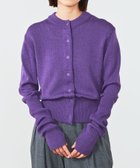 【ビショップ/Bshop】のLONG RIB CARDIGAN WOMEN 人気、トレンドファッション・服の通販 founy(ファニー) ファッション Fashion レディースファッション Fashion for Women トップス・カットソー Cut & Sew Tops カーディガン・羽織り Layered Style Cardigans ウォッシャブル Machine Washable カーディガン Cardigan, Knitwear コレクション Collection, Seasonal Line コンパクト Compact, Small Size デニム Denim, Jeans Material リアル Real, Realistic エレガント 上品 Elegant thumbnail PURPLE|ID: prp329100004786733 ipo3291000000035001809