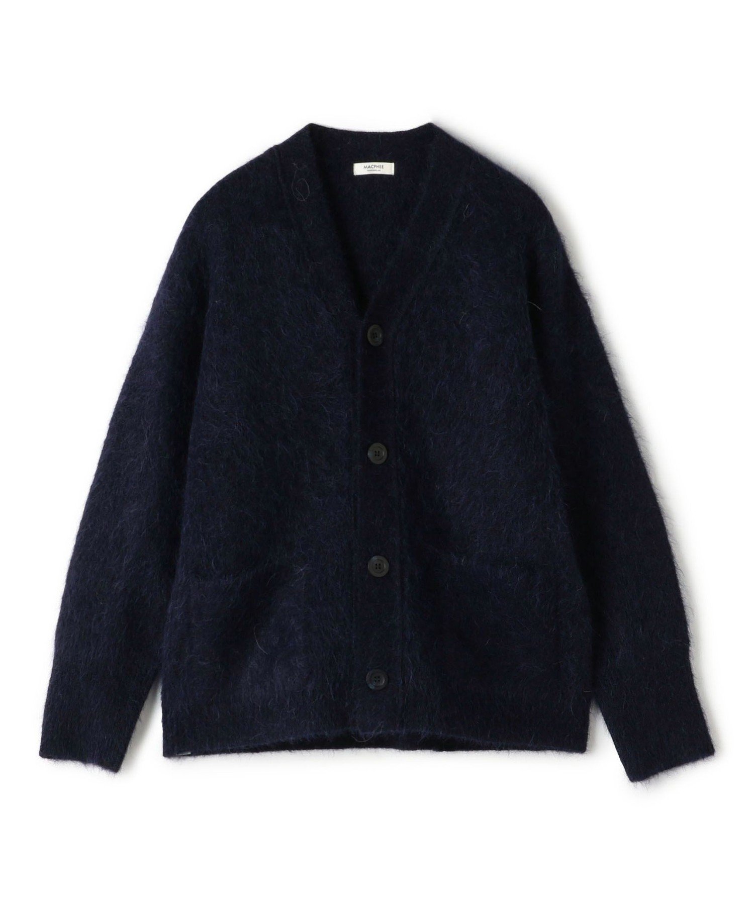 【トゥモローランド/TOMORROWLAND】のシャギーアルパカ Vネックカーディガン インテリア・キッズ・メンズ・レディースファッション・服の通販 founy(ファニー) 　ファッション　Fashion　レディースファッション　Fashion for Women　トップス・カットソー　Cut & Sew Tops　カーディガン・羽織り　Layered Style Cardigans　Vネックトップス　V-Neck Tops / V-Cut Neckline Shirts　インナー　Innerwear　カットソー　Cut and Sewn Top　カーディガン　Cardigan, Knitwear　スリーブ　Sleeve, Long Sleeve / Short Sleeve　A/W・秋冬　Autumn/Winter　エレガント 上品　Elegant　69 ネイビー|ID: prp329100004786739 ipo3291000000034948865