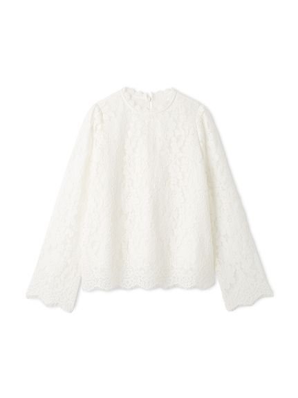 【ミラオーウェン/Mila Owen】のスタンドカラーレースブラウス 人気、トレンドファッション・服の通販 founy(ファニー) 　ファッション　Fashion　レディースファッション　Fashion for Women　トップス・カットソー　Cut & Sew Tops　シャツ・ブラウス・オフィスカジュアル　Elegant Blouses & Button-Ups　インナー　Innerwear　ウォッシャブル　Machine Washable　エレガント 上品　Elegant　オーガンジー　Organza Fabric　キャミ　Camisole, Cami Top　キャミソール　Camisole, Spaghetti Strap Top　ギャザー　Gathered, Ruffled　コンパクト　Compact, Small Size　シアー　Sheer, See-Through　スタンド　Stand Collar, Upright Stand　スマート　Smart, Elegant　トレンド　Trend, Trending Now　フォーマル　Formal, Dressy　リュクス　Luxury, Elegant, High-End, Chic　レース　Lace, Lace Fabric　 other-1|ID: prp329100004786744 ipo3291000000034936460