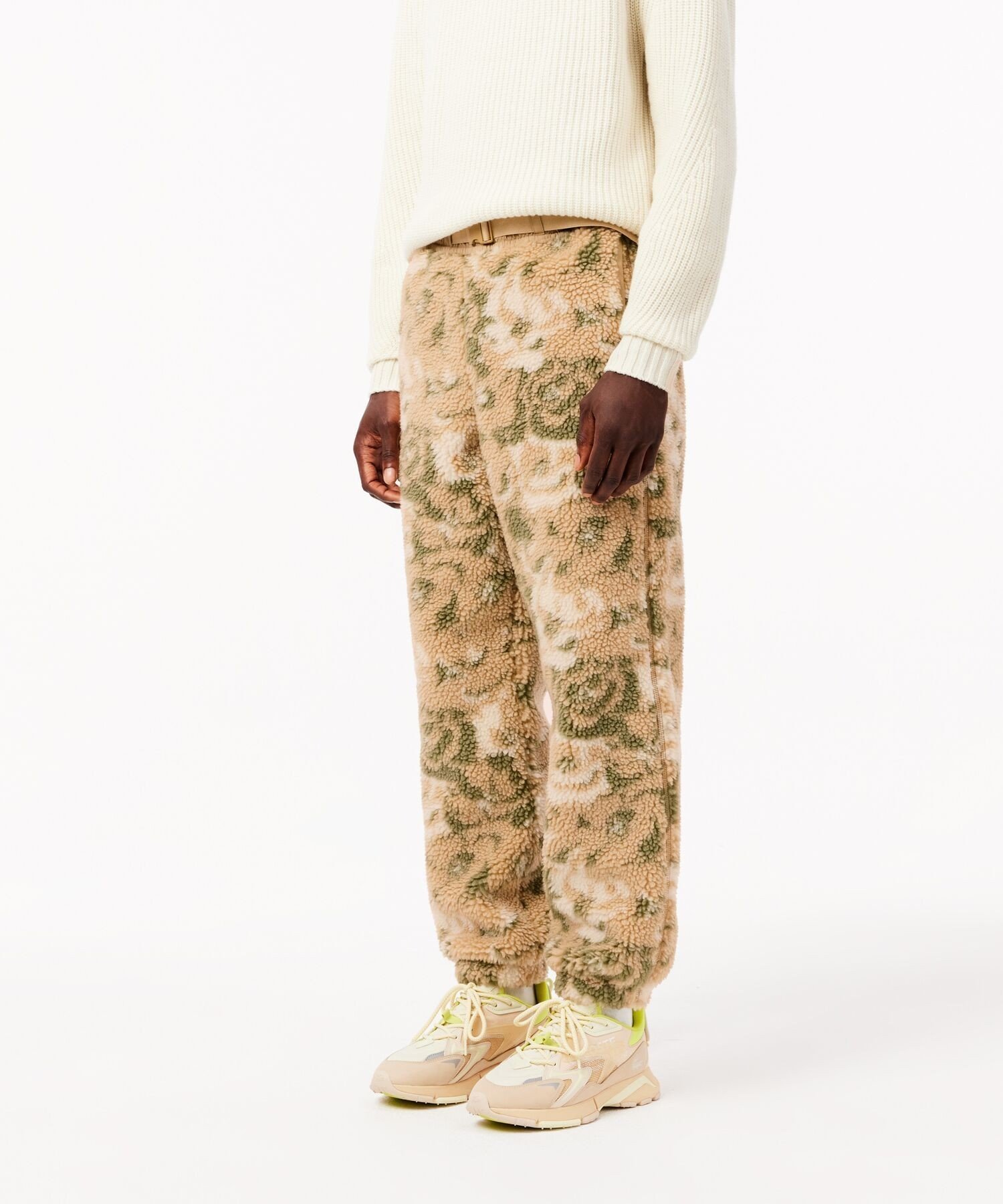 【ラコステ/LACOSTE / MEN】のフローラルボアフリースパンツ 人気、トレンドファッション・服の通販 founy(ファニー) 　ファッション　Fashion　メンズファッション　Fashion for Men　ボトムス　Bottoms　メッシュ　Mesh, Net Fabric　今季　This Season, Current Season　 other-1|ID: prp329100004786774 ipo3291000000034744077