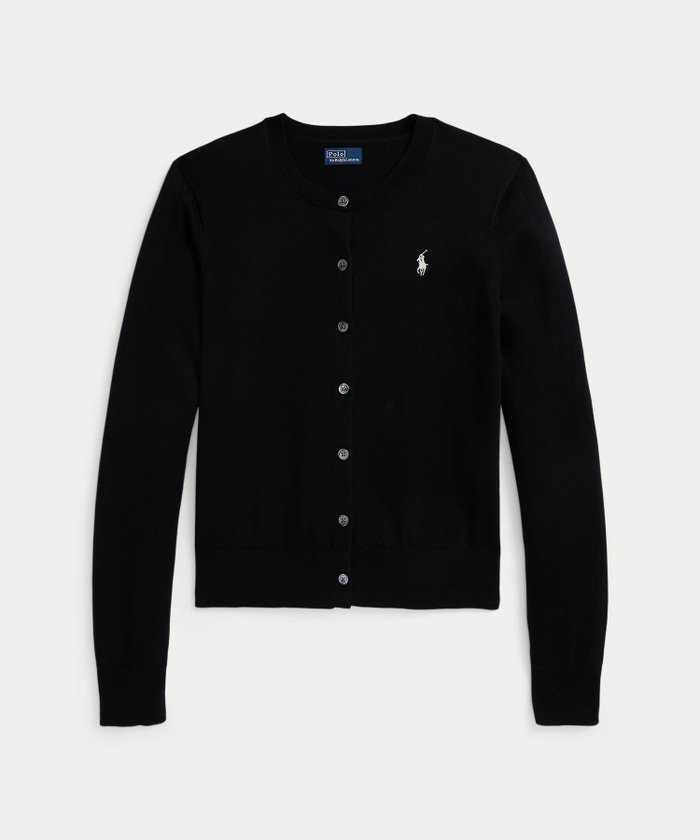 【ラルフローレン/RALPH LAUREN】のコットン クルーネック カーディガン インテリア・キッズ・メンズ・レディースファッション・服の通販 founy(ファニー) https://founy.com/ ファッション Fashion レディースファッション Fashion for Women トップス・カットソー Cut & Sew Tops カーディガン・羽織り Layered Style Cardigans なめらか Smooth, Silky Texture カーディガン Cardigan, Knitwear 長袖 Long Sleeve, Full Sleeve |ID: prp329100004786783 ipo3291000000034831595