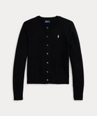 【ラルフローレン/RALPH LAUREN】のコットン クルーネック カーディガン 001ブラック|ID: prp329100004786783 ipo3291000000034831597